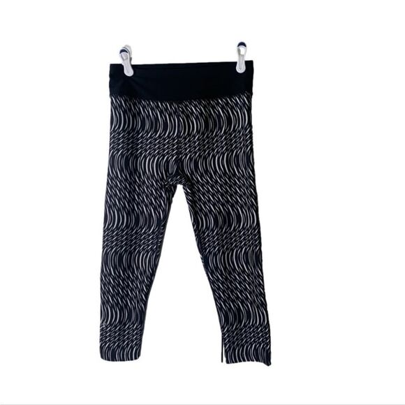 Under Armour Small Black‎ and White HeatGear Compression Leggings - Picture 1 of 5